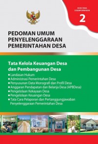 Pedoman Umum Penyelenggaraan Pemerintahan Desa 2