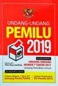 UNDANG-UNDANG PEMILU 2019