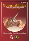 Governabilitas (Jurnal Ilmu Pemerintahan Semesta) Vol.1, No.1, Juni 2020