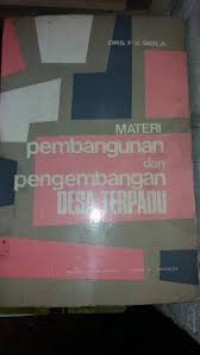 Materi Pembangunan dan pengembangan Desa Terpadu