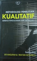 Metode Penelitian Kualitatif Berbagi Pengalaman Dari Lapangan