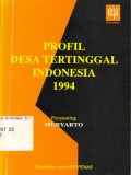 PROFIL DESA TERTINGGAL INDONESIA 1994