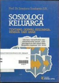 SOSIOLOGI KELUARGA Tentang Ikhwal Keluarga Remaja Dan Anak