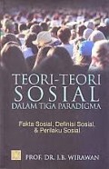 Teori-Teori Sosial dalam Tiga Paradigma.Fakta Sosial,Definisi Sosial&Perilaku Sosial