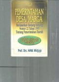 PEMERINTAHAN DESA/MARGA Berdasarkan Undang-Undang Nomor 22 Tahun 1999 Tentang Pemerintahan Daerah Suatu Telaah Administrasi Negara