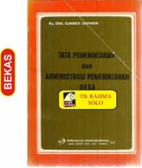 Tata Pemerintahan dan Administrasi Pemerintahan Desa