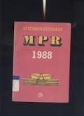 Ketetapan-Ketetapan MPR 1988