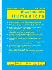 Jurnal Penelitian Humaniora Volume 15 Nomor 1 April 2010