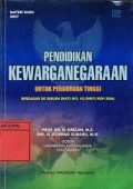 Pendidikan Kewarganegaraan Untuk Perguruan Tinggi