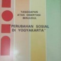 Perubahan Sosial di Yogyakarta